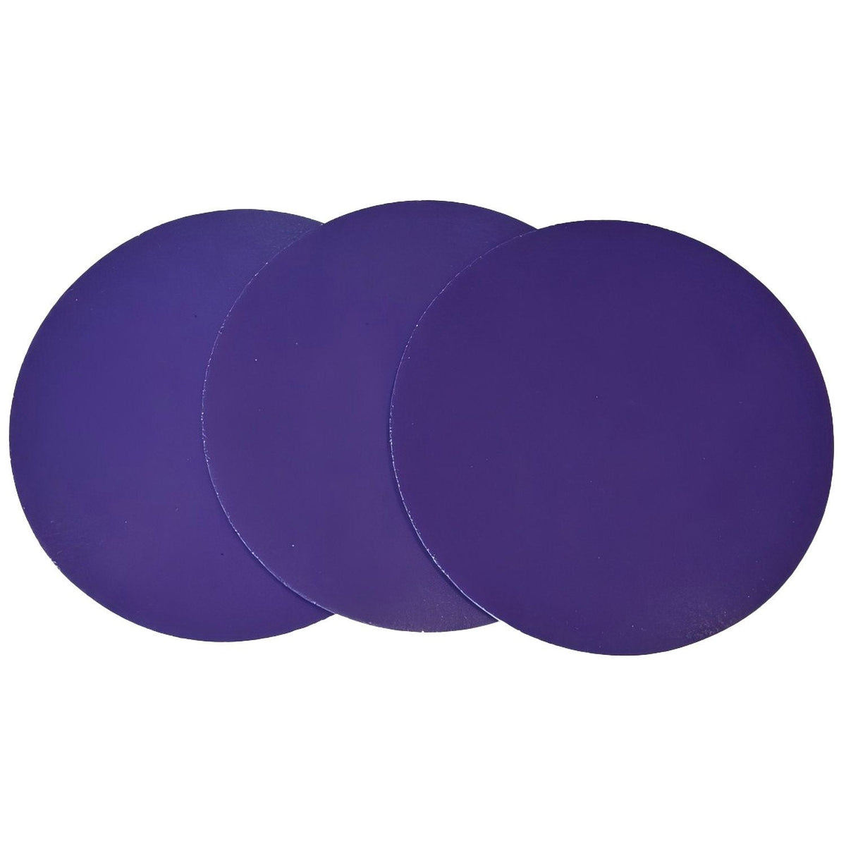 High Teck 3-inch purple zirconia no-hole hook-and-loop sanding discs