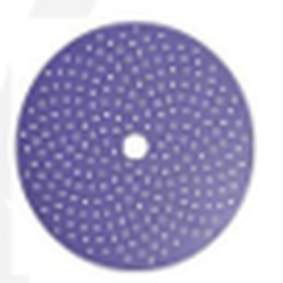 High Teck 6" Multiple-Hole Grip Purple Ceramic Film Discs - P800 - High Teck DAG6800PMH