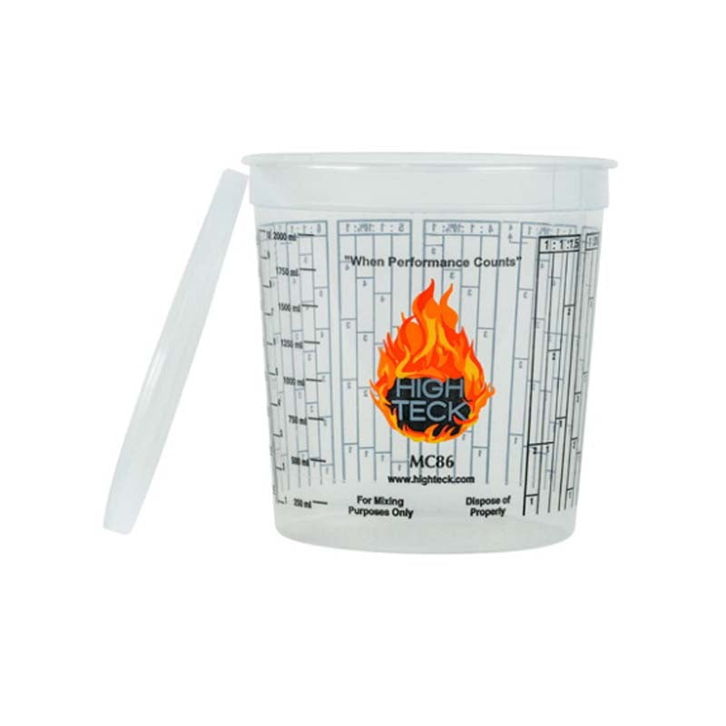 High Teck Mixing Cup Lids - 2.5 qt - High Teck MC86L