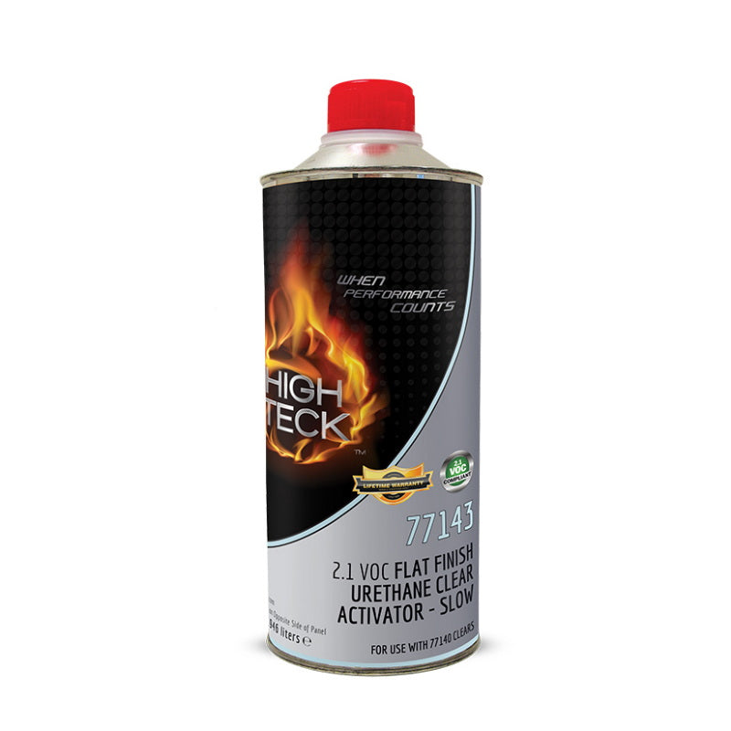 High Teck Slow Activator, Liquid, Use With: 77140 2.1 VOC Flat Finish Clear - 1 qt - High Teck 77143-4