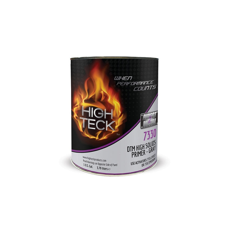 High Teck 7330-1 2K High Solids Urethane Primer, 1 Gal, Gray, 3.43 Lb/Gal VOC, 4:1 Mixing - NO7330-1 - High Teck™ 7330-1 2K High Solids Urethane Primer, 1 gal, Gray, 3.43 lb/gal VOC, 4:1 Mixing - High Teck NO7330-1