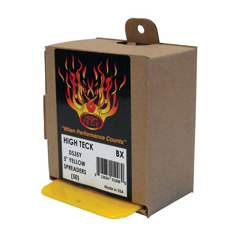 High Teck Plastic Body Filler Spreaders - Box / Yellow / 1 per case - High Teck DS35Y
