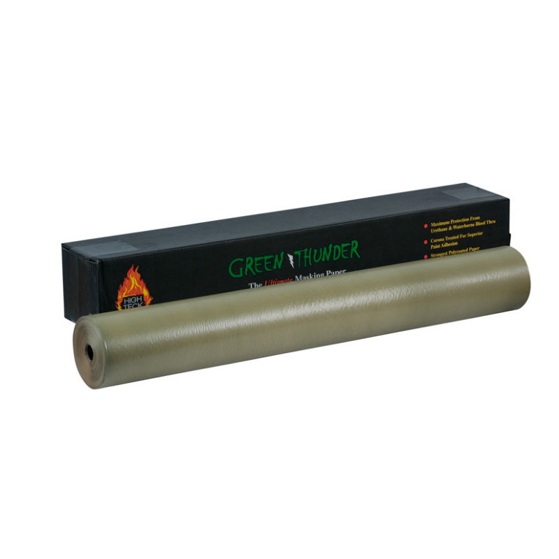 High Teck Green Thunder MP470gt-36 Masking Paper, 36 In W X 700 Ft L, Polycoated Paper, 30 Lb Basis - NOGB30J36 - High Teck™ Green Thunder MP470GT-36 Masking Paper, 36 in W x 700 ft L, Polycoated Paper, 30 lb Basis - High Teck NOGB30J36