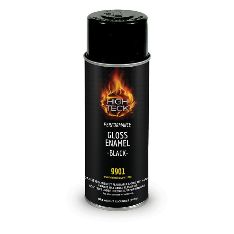High Teck Performance Series Enamel, 12 Oz, Aerosol Can, Gloss Black - 9901 - High Teck™ 9901 Performance Series Enamel, 12 oz, Aerosol Can, Gloss Black - High Teck 9901