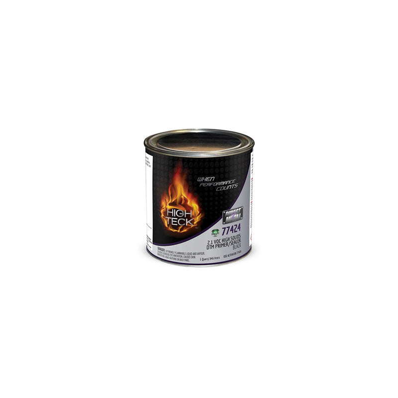 High Teck 77424-4 High Solids Primer/Sealer, 1 QT, Black, 2.1 Lb/Gal VOC, 4:1 Mixing - NO-77424-4 - High Teck™ 77424-4 High Solids Primer/Sealer, 1 qt, Black, 2.1 lb/gal VOC, 4:1 Mixing - High Teck NO-77424-4