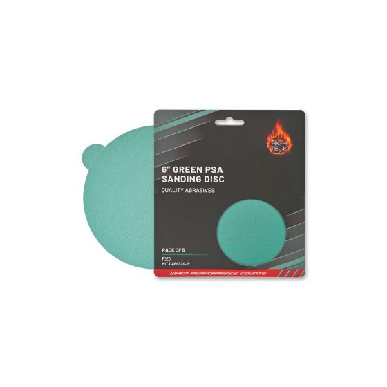 High Teck 6" Green PSA Sanding Discs - 5 Pack - P220 - High Teck DAP6220JP