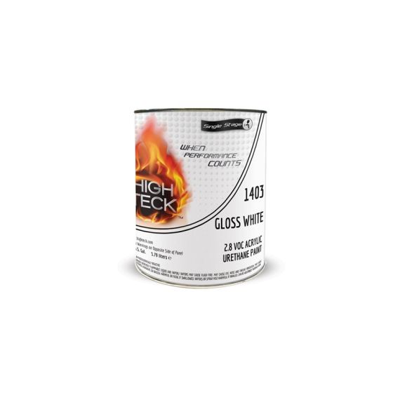High Teck 1400 Series Acrylic Urethane Single Stage Paint - White - High Teck 1403-1