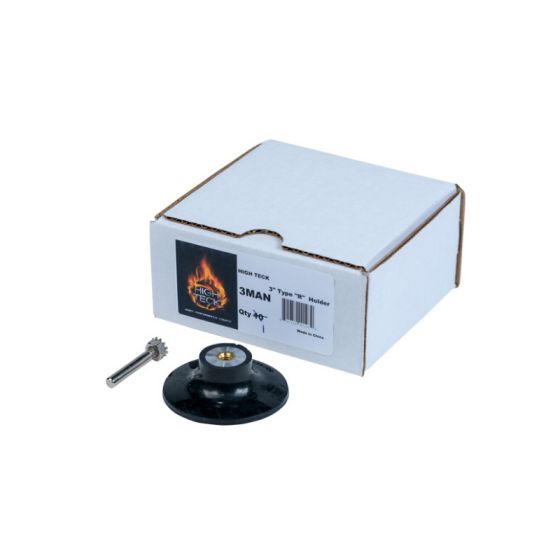 High Teck Mandrel And Back-Up Pad, 3 In - 3MAN - High Teck™ 3MAN Mandrel and Back-Up Pad, 3 in - High Teck 3MAN