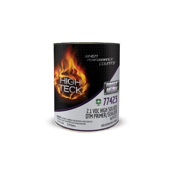 High Teck 77423-1 High Solids Primer/Sealer, 1 Gal, White, 2.1 Lb/Gal VOC, 4:1 Mixing - NO-77423-1 - High Teck™ 77423-1 High Solids Primer/Sealer, 1 gal, White, 2.1 lb/gal VOC, 4:1 Mixing - High Teck NO-77423-1