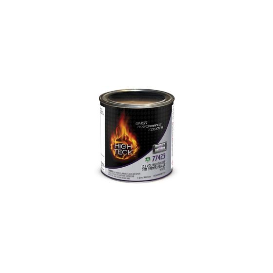 High Teck 77423-4 High Solids Primer/Sealer, 1 QT, White, 2.1 Lb/Gal VOC, 4:1 Mixing - NO-77423-4 - High Teck™ 77423-4 High Solids Primer/Sealer, 1 qt, White, 2.1 lb/gal VOC, 4:1 Mixing - High Teck NO-77423-4
