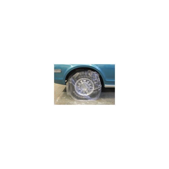 High Teck 810 Wheel Masker, 45 In L X 40 In W X 0.7 Mil In Thk, Plastic - WM50 - High Teck™ 810 Wheel Masker, 45 in L x 40 in W x 0.7 mil in THK, Plastic - High Teck WM50