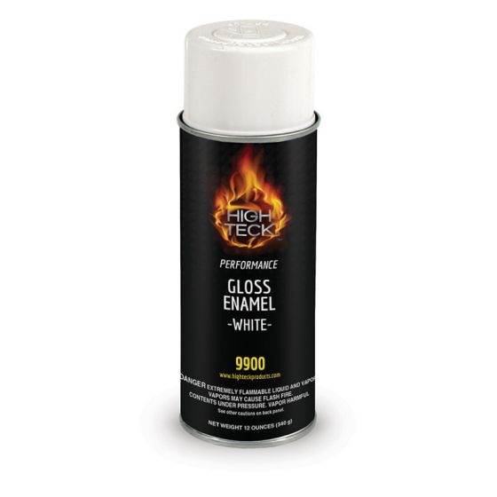 High Teck Performance Series Enamel, 12 Oz, Aerosol Can, Gloss White - 9900 - High Teck™ 9900 Performance Series Enamel, 12 oz, Aerosol Can, Gloss White - High Teck 9900