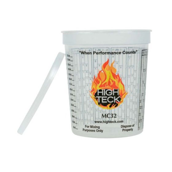 High Teck Mixing Cup Lids - 1 qt - High Teck MC32L