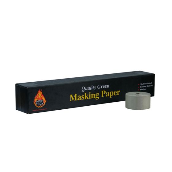 High Teck MP160g-3 Masking Paper, 3 In W X 600 Ft L, Green, 35 Lb Basis - NOGR35M03 - High Teck™ MP160G-3 Masking Paper, 3 in W x 600 ft L, Green, 35 lb Basis - High Teck NOGR35M03