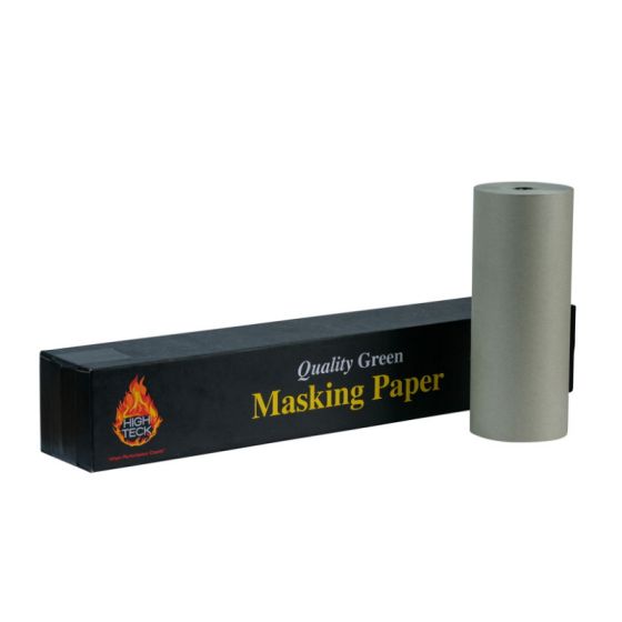 High Teck Masking Paper, 18 In W X 525 Ft L, Green, 40 Lb Basis - MP200GL-18 - High Teck™ MP200GL-18 Masking Paper, 18 in W x 525 ft L, Green, 40 lb Basis - High Teck MP200GL-18