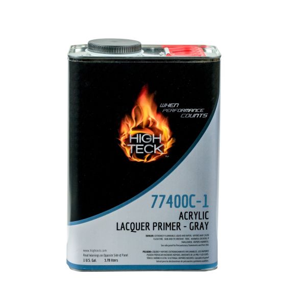 High Teck 77400c-1 High Solids Acrylic Lacquer Primer, 1 Gal, Gray, 2.1 Lb/Gal VOC, 1:1 Mixing - HT-77400C-1 - High Teck™ 77400C-1 High Solids Acrylic Lacquer Primer, 1 gal, Gray, 2.1 lb/gal VOC, 1:1 Mixing - High Teck HT-77400C-1